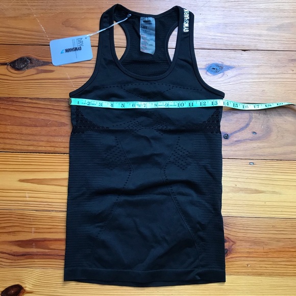 Gymshark Flawless Knit Vest Black Mesh Top, NWT, M - Picture 8 of 13